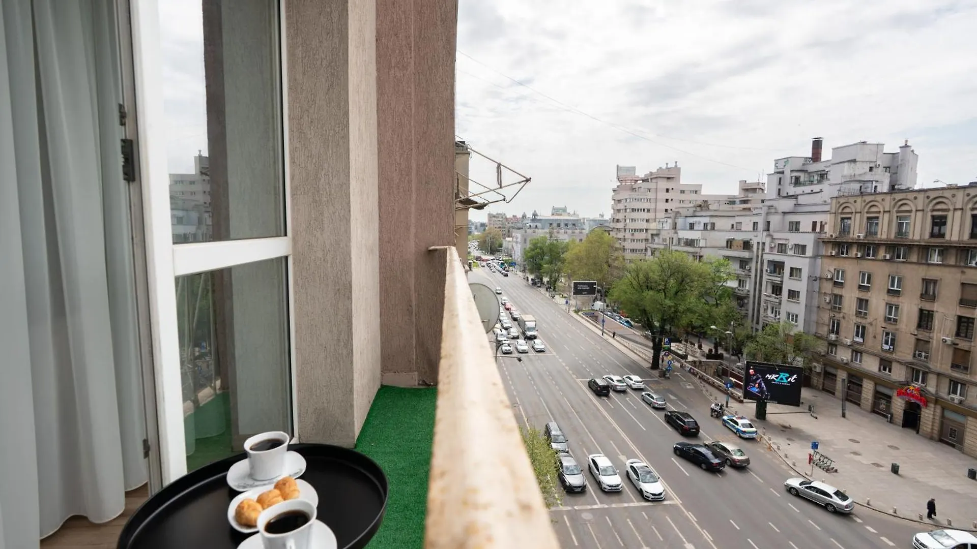 Apartment Stepup Apartment, Downtown Bucharest, City Center, Balcony View